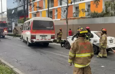 Accidente en Miraflores deja seis heridos