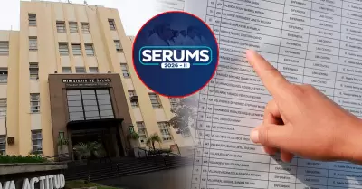 Minsa comparti� lista de aptos y observados en el proceso.