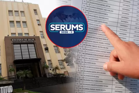 Minsa comparti� lista de aptos y observados en el proceso.
