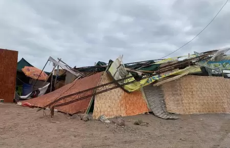 Viviendas afectadas en Tacna.
