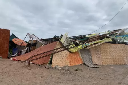 Viviendas afectadas en Tacna.