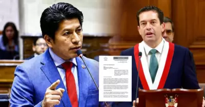 El diputado envi� el oficio al presidente del Congreso.