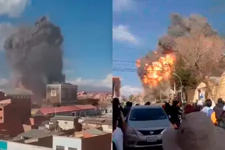 Onda expansiva de la explosi�n reson� a cientos de metros.