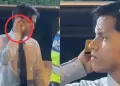 Joven borracho hace llamada con su tarjeta de d�bito