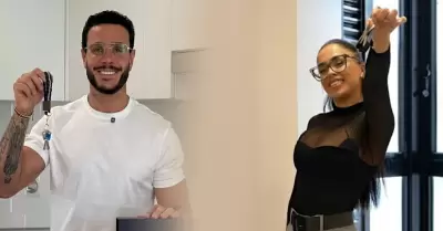 Mario Irivarren y Onelia Molina en el mismo edificio