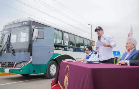 MML y Emape presentan primer bus blindado