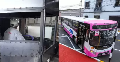 Corredor Rosado en el Callao blinda con cabinas sus buses ante ataques extorsivo