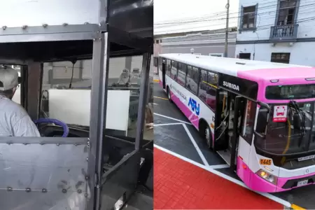 Corredor Rosado en el Callao blinda con cabinas sus buses ante ataques extorsivo