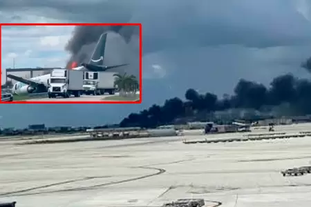 Aeronave de carga se habr�a desviado de la pista
