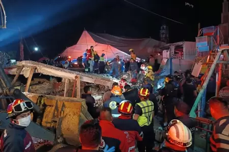 Trabajos de emergencia continuaron durante madrugada.