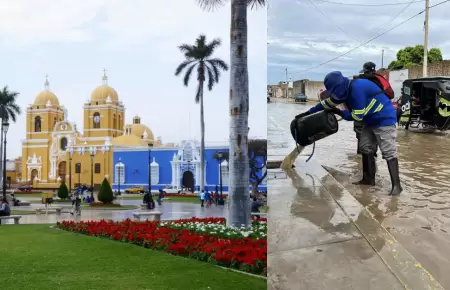 La Libertad: declaran en emergencia a 63 distritos de 11 provincias por lluvias