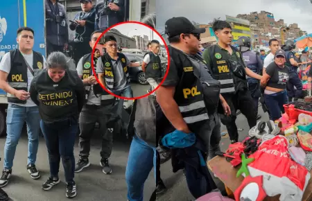 Sujetos cobraban de 5 a 10 soles a los comerciantes.