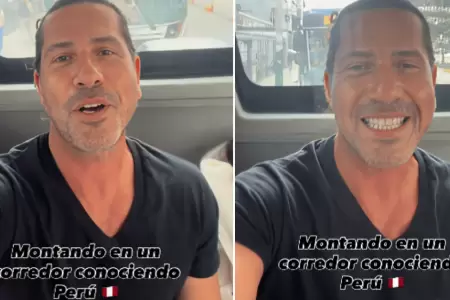 Gregorio Pernia 'El Titi' sorprende al viajar en corredor del Metropolitano