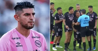 Carlos Zambrano explota contra �rbitros del Sport Boys vs. Sport Huancayo