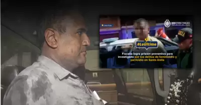 Investigado por feminicidio y parricidio en Santa Anita