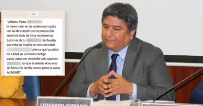 Fiscal recibi� amenazas tras recientes audiencias.