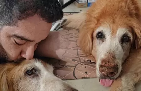 Junior Silva despide a su mascota