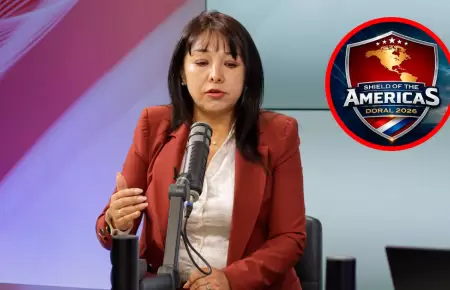 Mirtha V�squez sobre Per� en el Escudo de las Am�ricas.