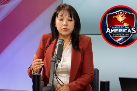 Mirtha V�squez sobre Per� en el Escudo de las Am�ricas.