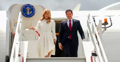 Marco Rubio lleg� a Ecuador y se reunir� con Noboa.