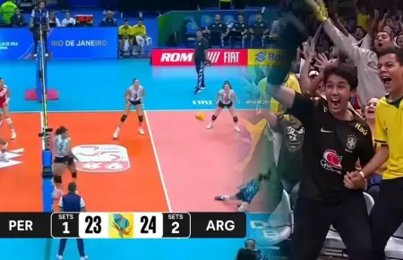 Per� y el puntazo en Sudamericano de V�ley 2026
