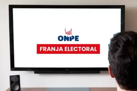 ONPE anuncia cambios en franja electoral