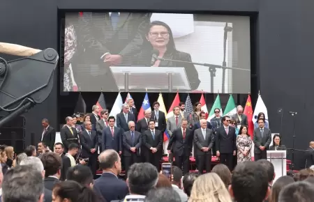 La presidenta Keiko Fujimori se hizo presente en la ceremonia de inauguraci�n Ex