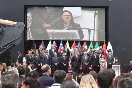 La presidenta Keiko Fujimori se hizo presente en la ceremonia de inauguraci�n Ex