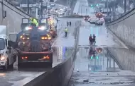 VMT: Cierran temporalmente el bypass de la av. Pachacútec por agua empozada tras intensa llovizna