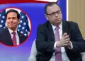 Ministro Vinelli indica que podr�a abordarse el tema del incremento de aranceles al 12.5% con Marco Rubio