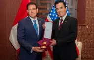 Marco Rubio es condecorado con la Orden El Sol del Perú por el canciller Carlos Espá