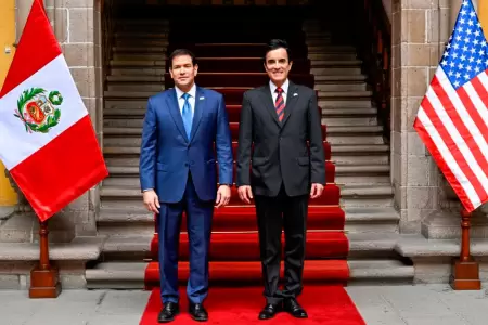 Marco Rubio se re�ne con Carlos Esp� en la sede de Canciller�a.