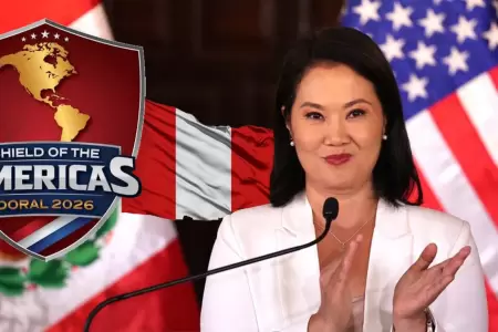 Keiko anunci� la inclusi�n del Per� al Escudo.