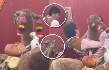 Video muestra momento durante celebraci�n cusque�a.