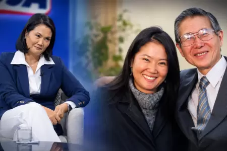 Keiko y Alberto Fujimori