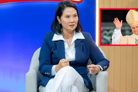 Keiko Fujimori espera la llegada del papa Le�n XIV.