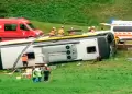Volcadura de autob�s tur�stico dej� al menos cinco muertos y 40 heridos: Investigan accidente en Suiza