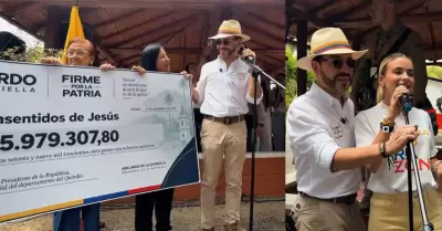 Presidente de Colombia dona su primer salario