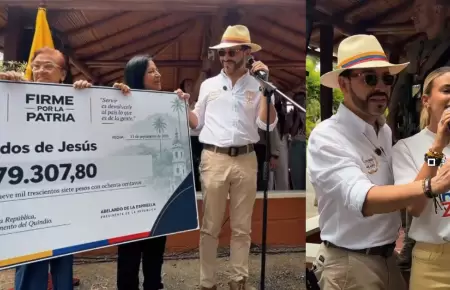 Presidente de Colombia dona su primer salario