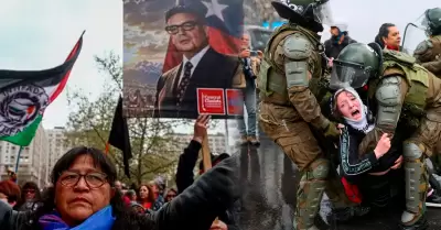 Protestas en Chile dejaron cientos de detenidos.