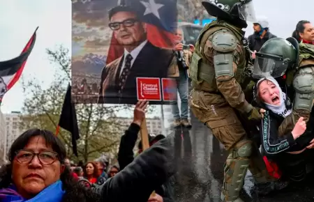 Protestas en Chile dejaron cientos de detenidos.