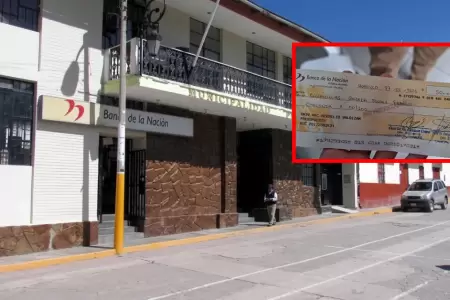 Extrabajador del Banco de la Naci�n recibe 10 a�os de prisi�n por cobrar 53 cheq