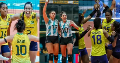 Brasil, Argentina y Colombia clasifican al Mundial de V�ley 2027