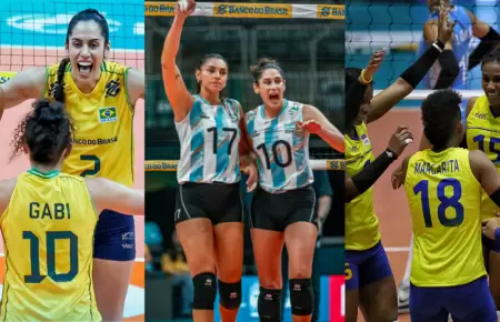 Brasil, Argentina y Colombia clasifican al Mundial de V�ley 2027