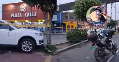 Camioneta termin� da�ada tras balacera.