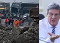 Ministro Rafael Rey sobre derrumbe en Panamericana Sur: "Ocurri� a las 4 a. m. y ya est� liberada"