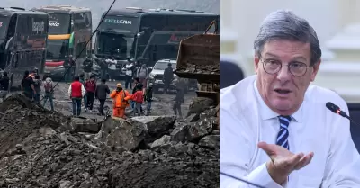 Ministro Rafael Rey afirma que derrumbe en la Panamericana Sur fue liberada