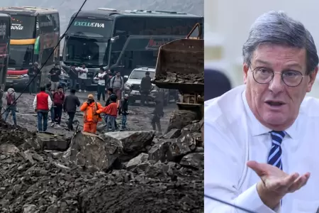 Ministro Rafael Rey afirma que derrumbe en la Panamericana Sur fue liberada