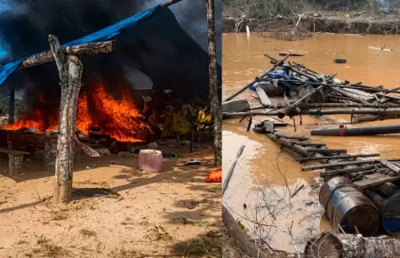 Fuerzas Armadas golpean a miner�a ilegal y generan p�rdidas de millones de soles