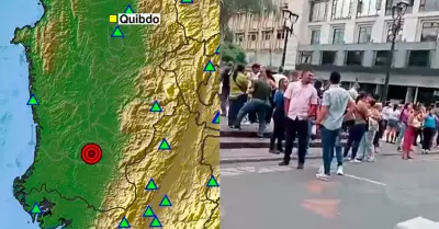 Ciudadanos en Choc� salieron alarmados.